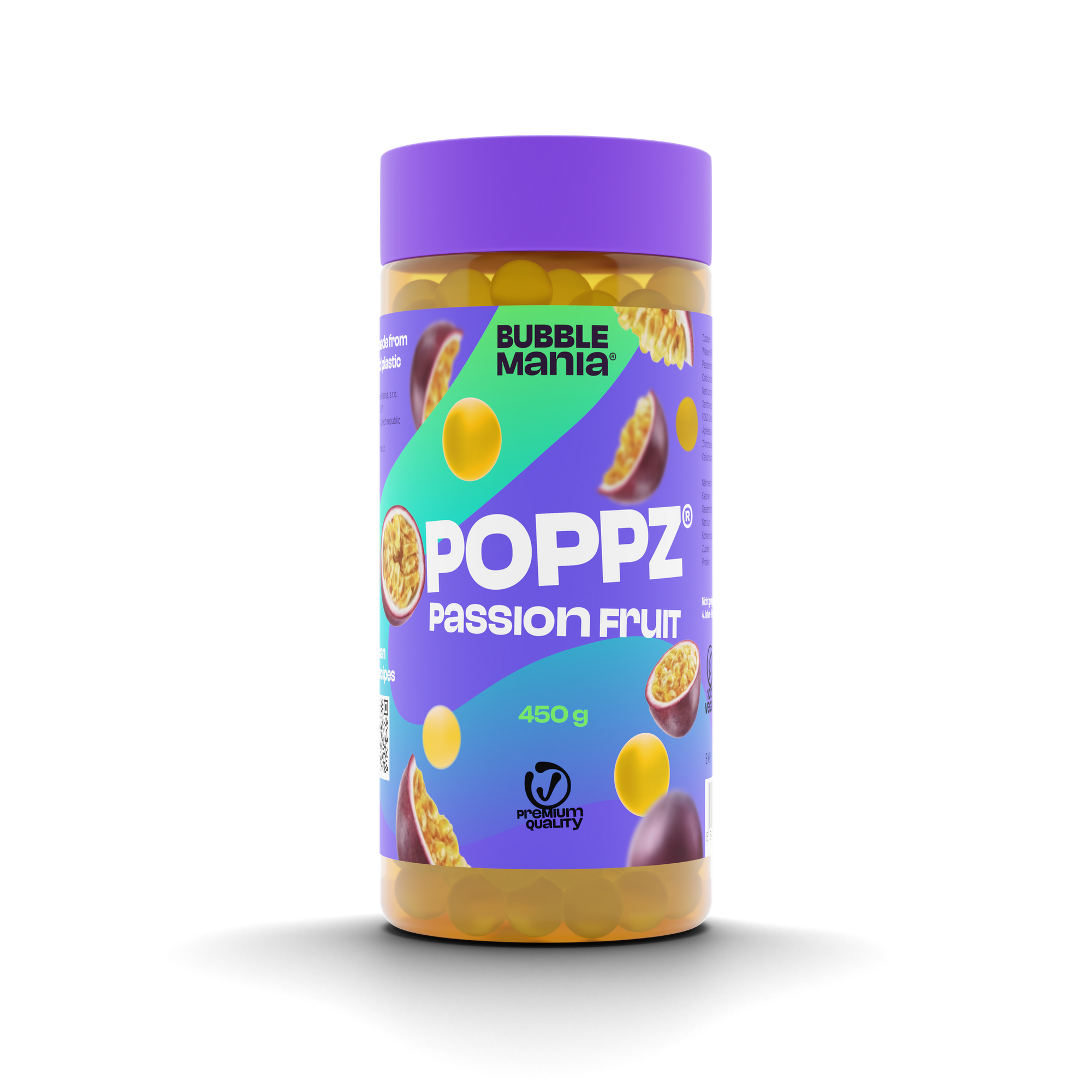 POPPZ Maracuja 450g - BubbleMania's Passionate Passion Fruit Popping Boba
