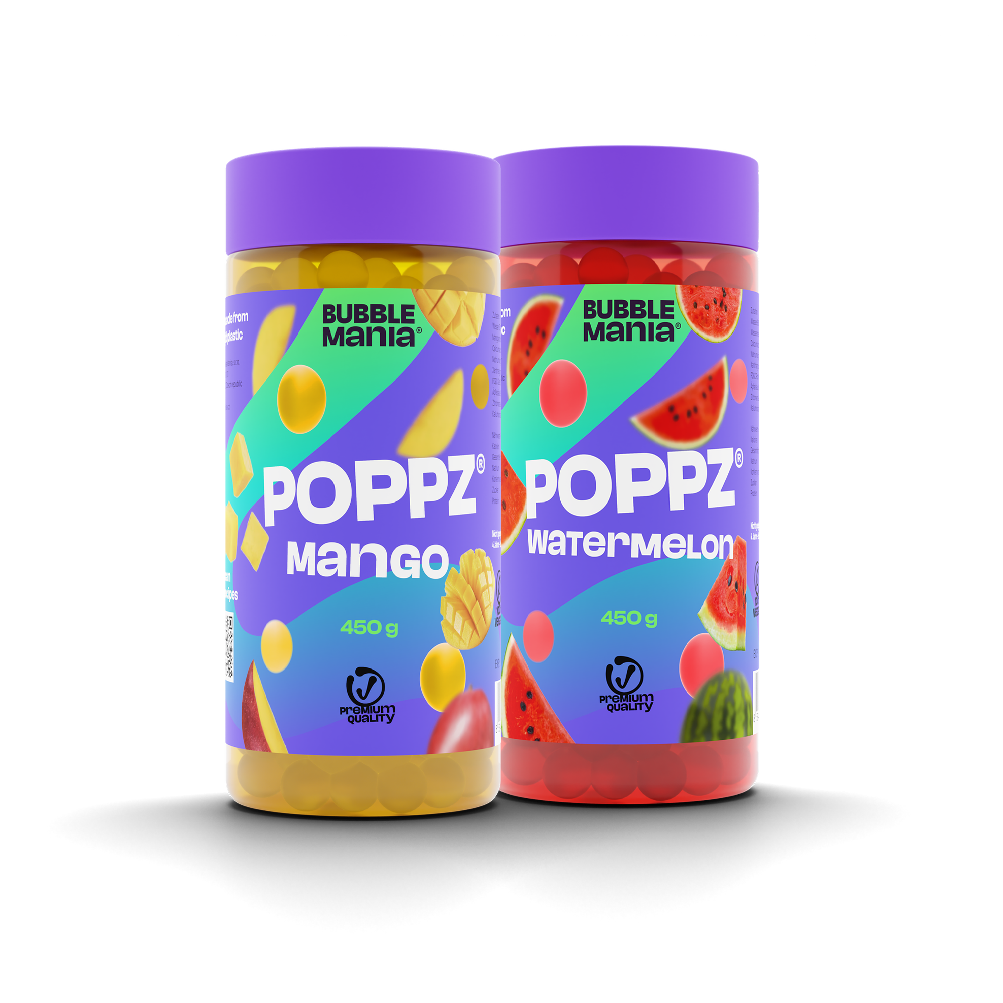 POPPZ Mix Mango, Wassermelone | 2 x 450 G