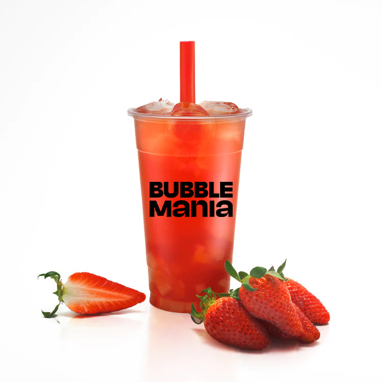 Strawberry Fresh Bubble Tea - Try BubbleMania's refreshing strawberry-infused bubble tea recipe at home.