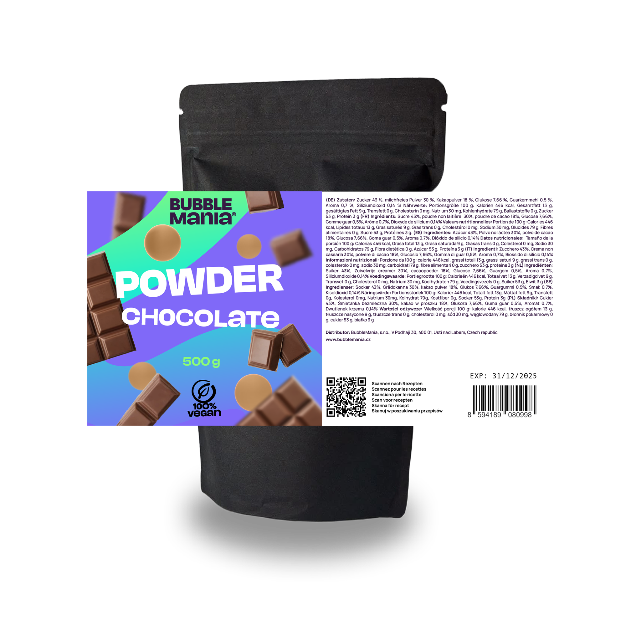 POWDER Schokolade | 500 g