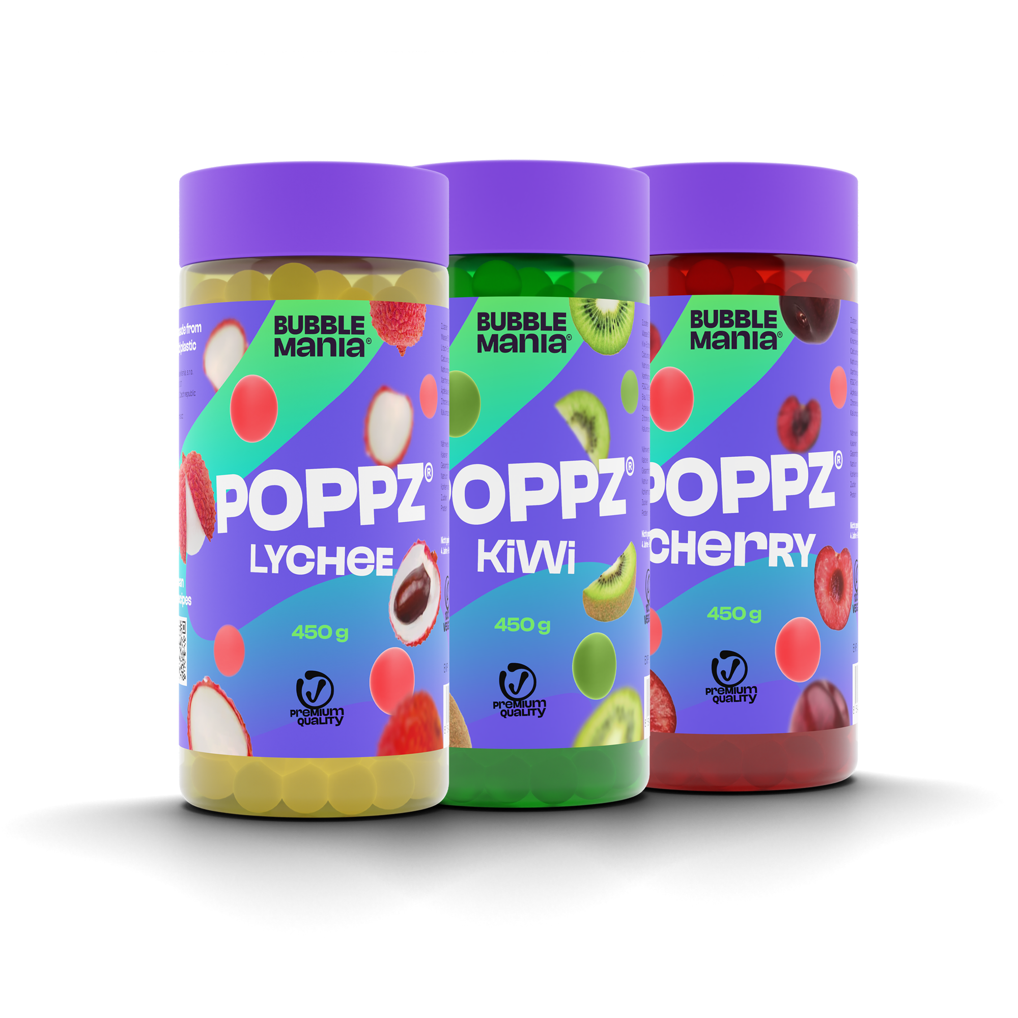 POPPZ Kirsche 450g - BubbleMania's Cherrylicious Popping Boba
