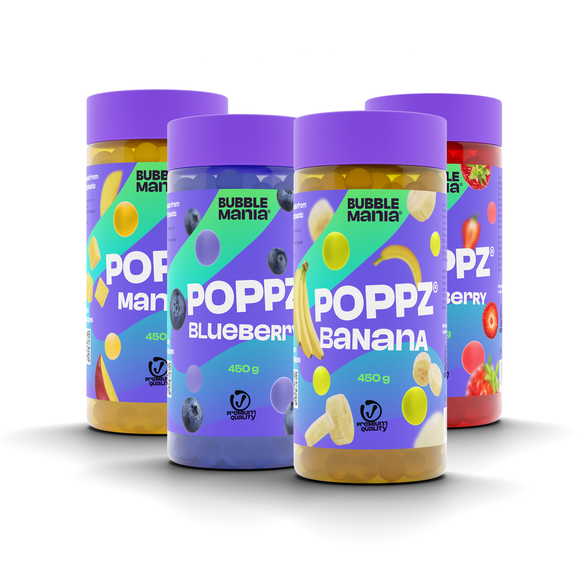 POPPZ Mango 450g - BubbleMania's Tropical Mango Flavored Popping Boba